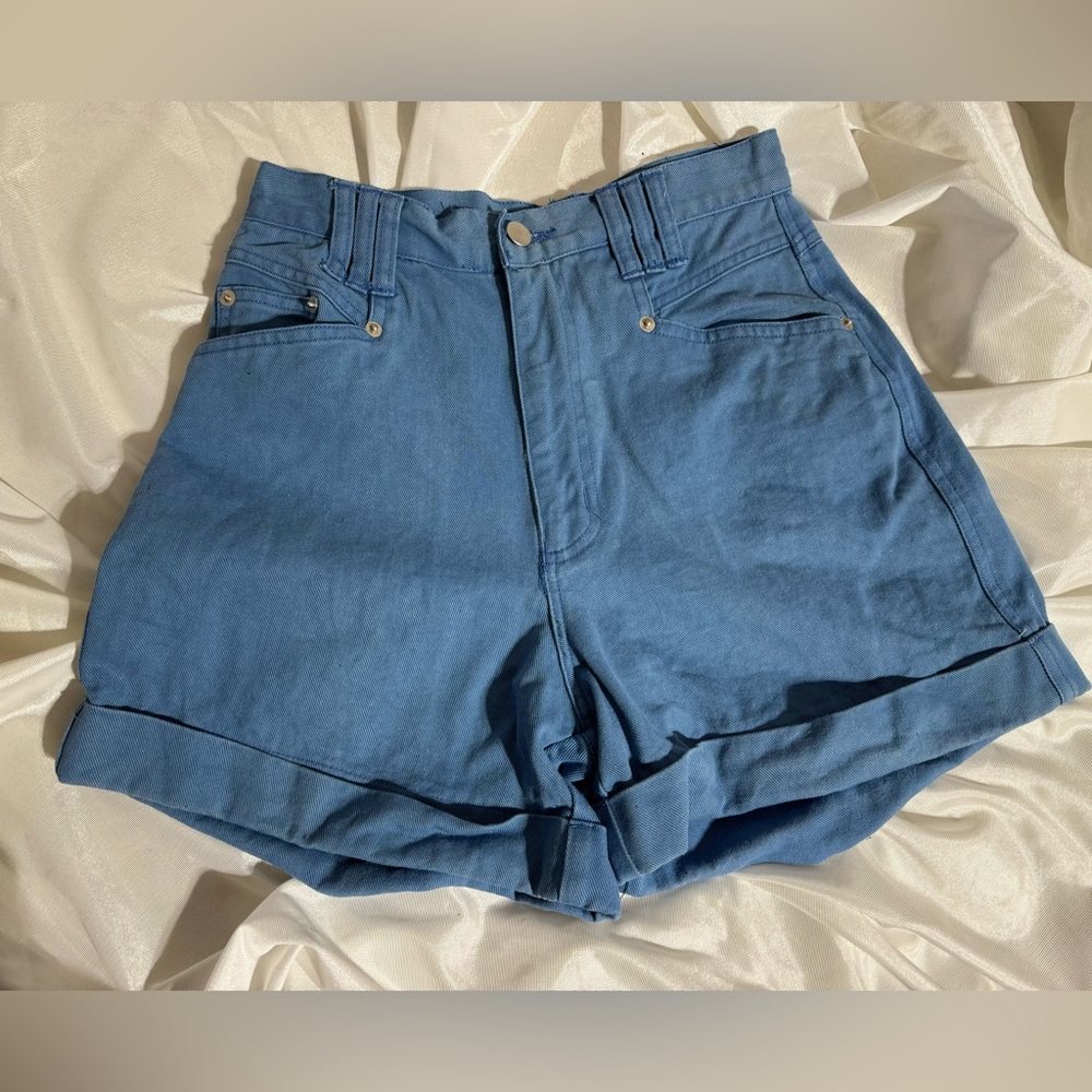 Blue Denim High Waisted Shorts by Styles To Go, size 6
